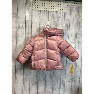 Michael Kors Pink Hooded Puffer Coat Jacket - SIZE 2T